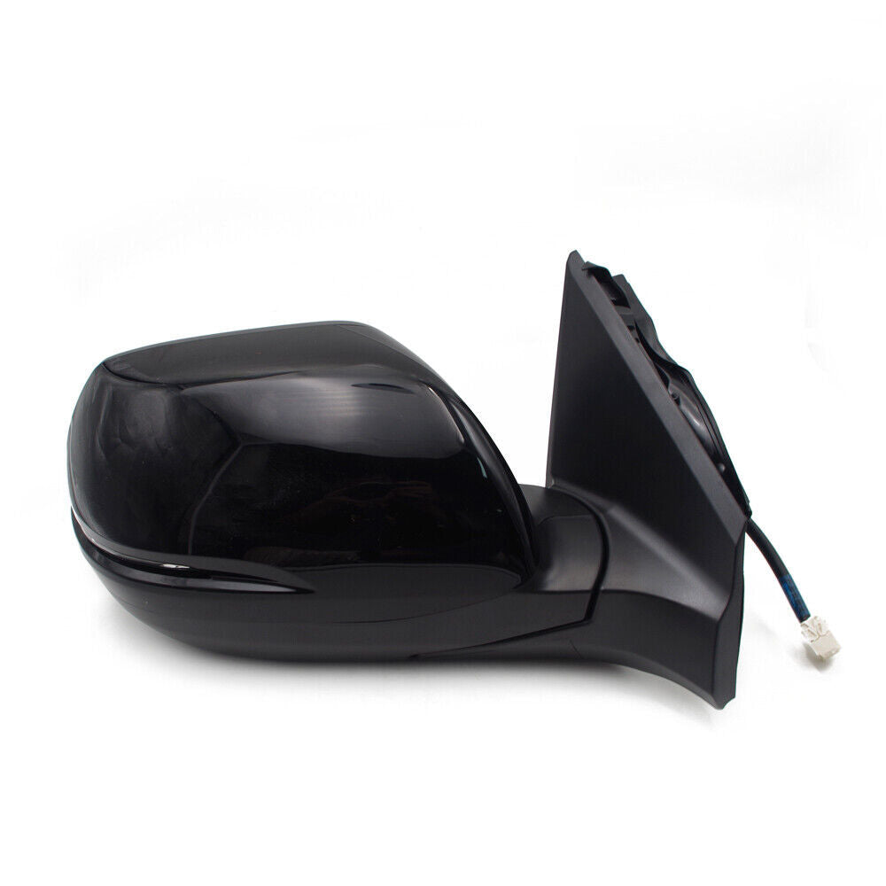 1 piece for Honda CR-V black side mirror assembly with 5-line turn signal light on the right side