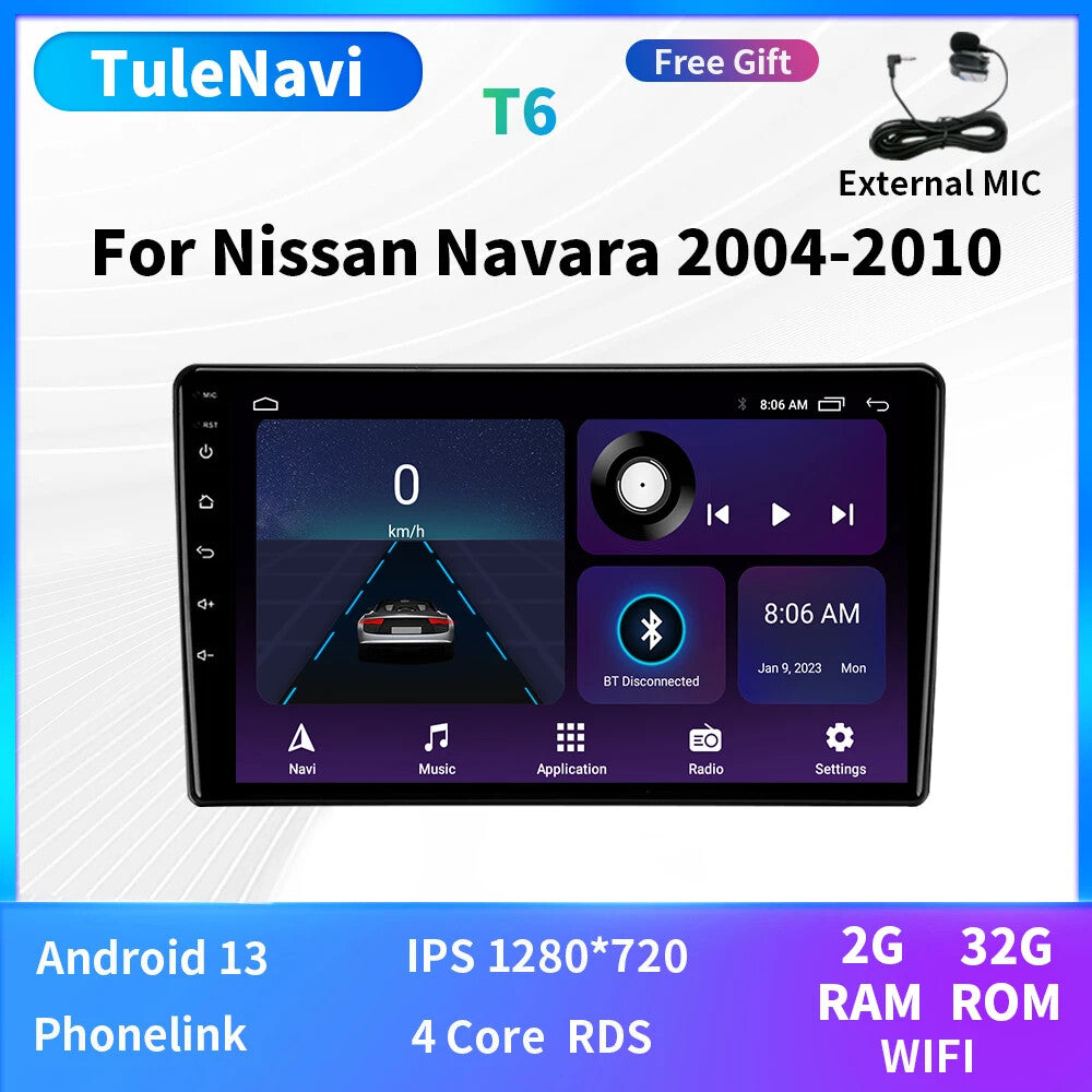 for Nissan Navara CarPlay ADAS Touch Screen Camera Player Car AutoRadio GPS Navi