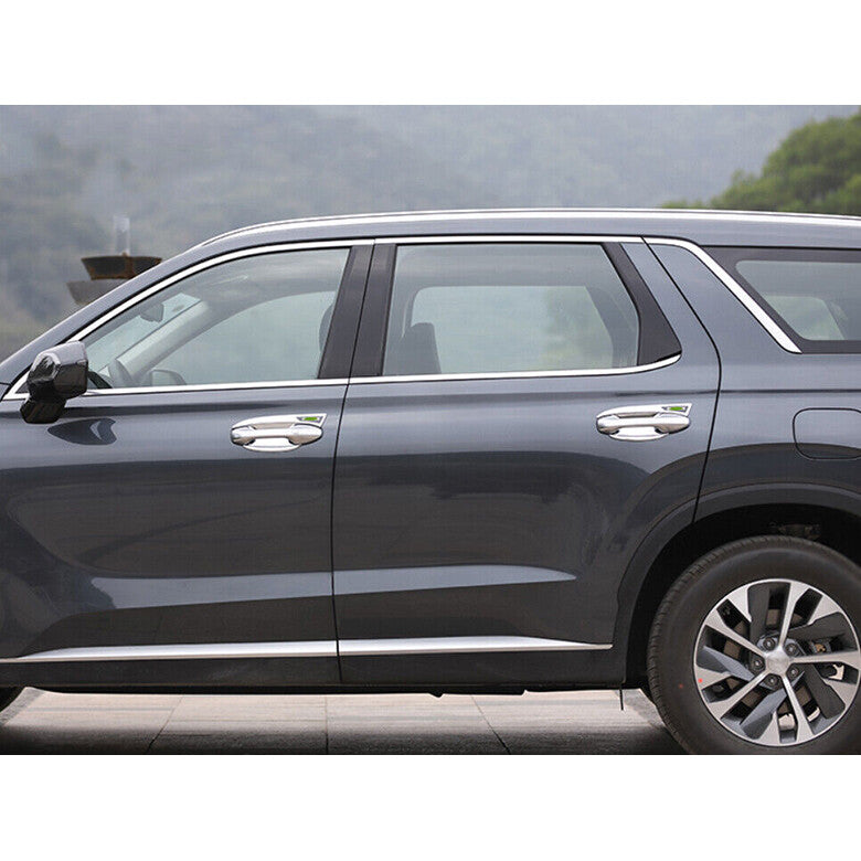 for Hyundai Palisade 2020-23 Chrome Exterior Door Handle Bowl Molding Cover Trim