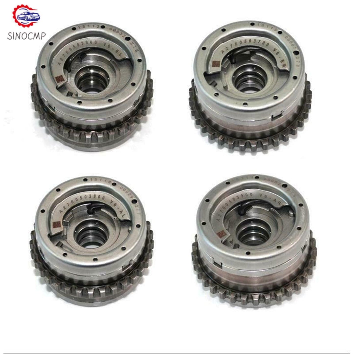 4Pcs Camshaft Adjuster Intake Exhaust 2760502047 2760503900 for Mercedes W222 US