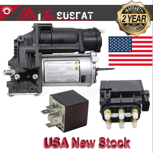 Suspension Air Ride Compressor Pump For 07-13 for Mercedes S550 Valve Block Relay
