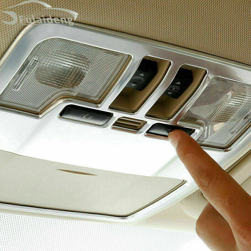 1X Silver Interior Reading Light Lamp Cover Trim for Toyota Highlander 2014-2019