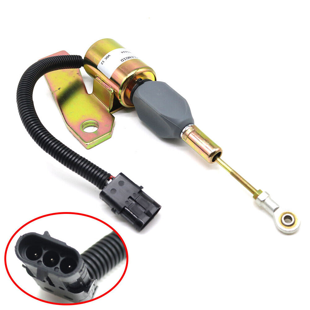 12V Shut off Solenoid 3991624 Replace For 5.9B C Engine