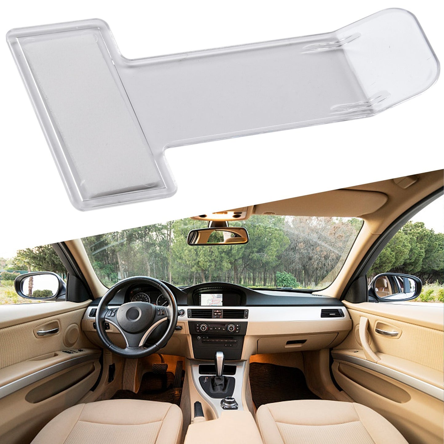 Car parking ticket holder sticker windshield fastener kit