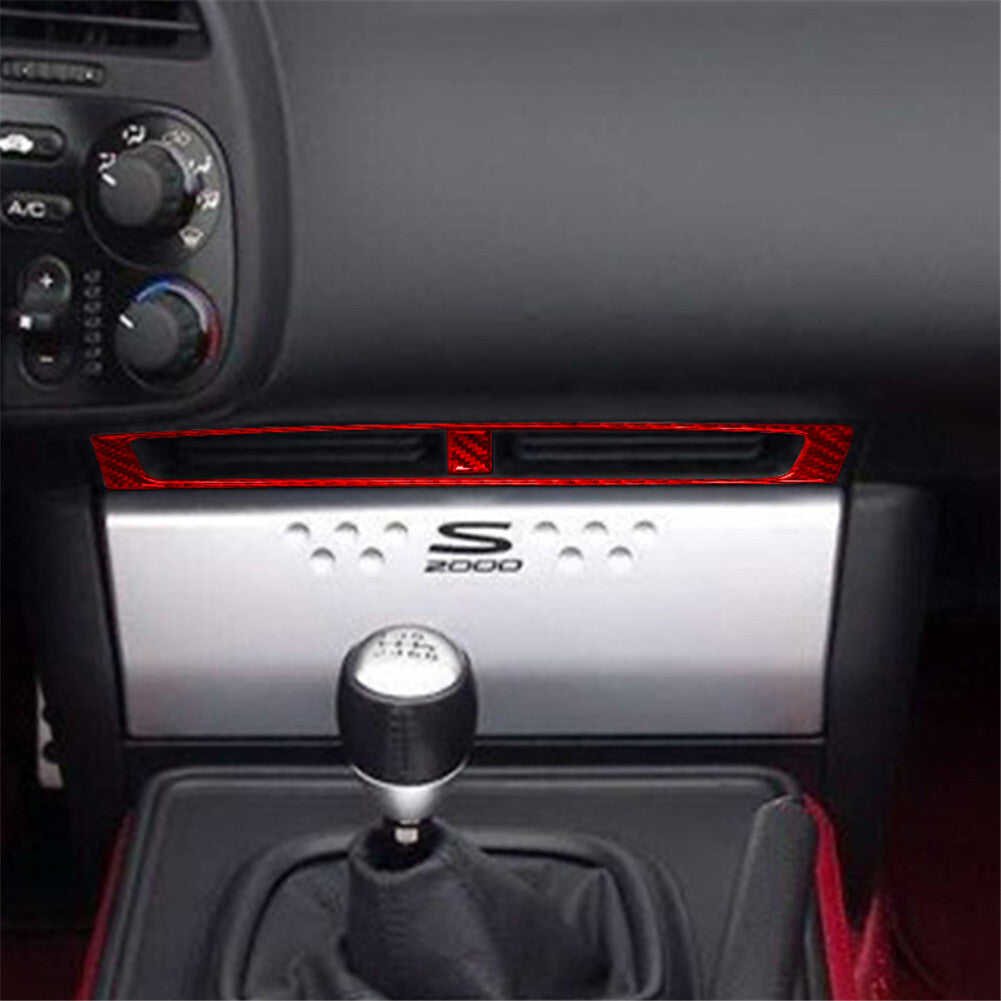 Red carbon fiber protective sleeve trim suitable for Honda S2000 2000 - 2003