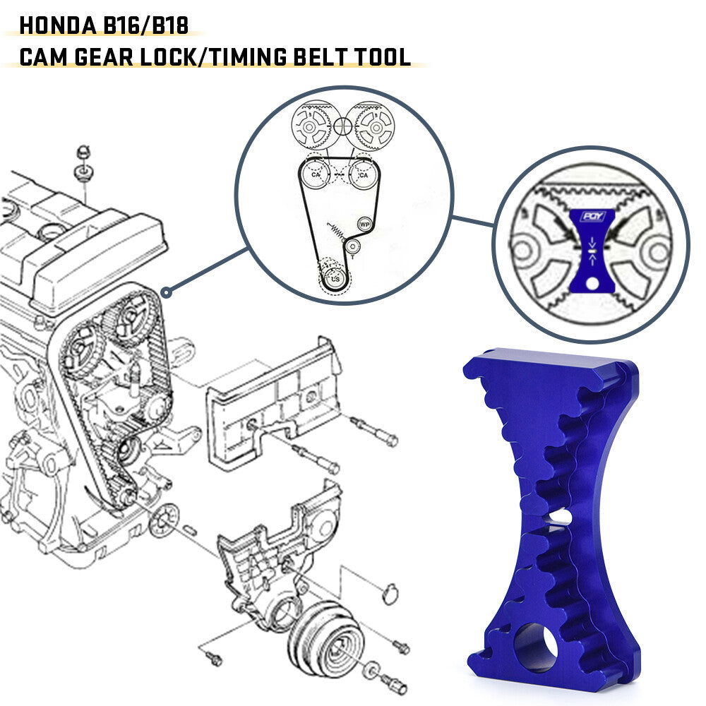 Cam Gear Lock Timing Belt Install Tool For 1999-2000 for Honda for Civic Si 1.6L VTEC