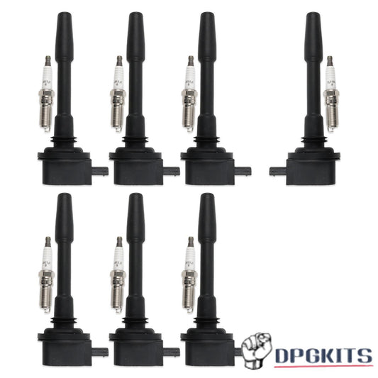 7Pcs Ignition Coil + Iridium Spark Plug for Ford F-150 2018-2020 V8 5.0L DG565