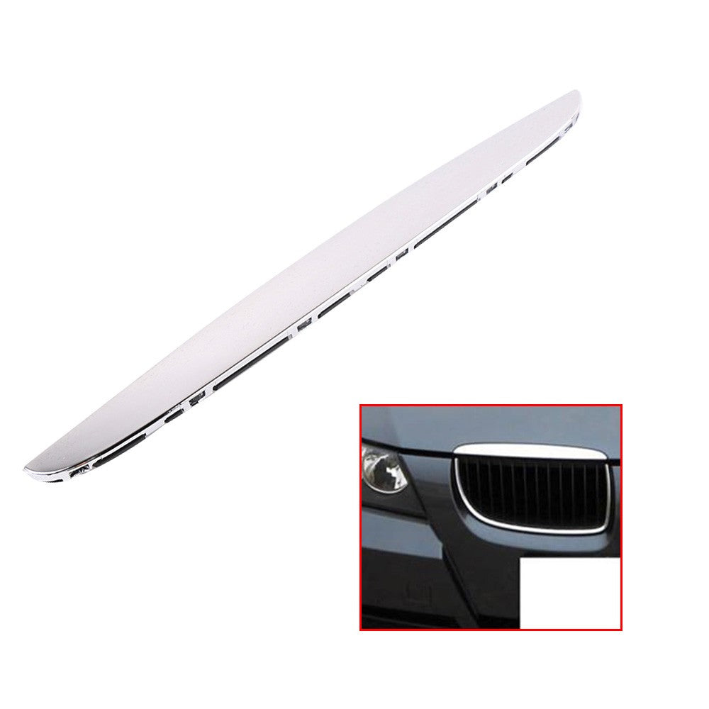 Fits For E90 E91 3-Series 325i 330i 328i Hood Trim above Grille Right Chrome