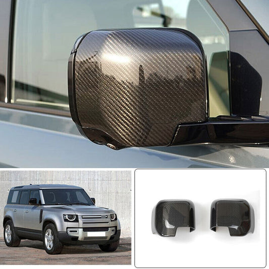 2020-2023 Cover Dry Carbon Fiber for Land Rover for Defender Rear View Mirror Cap