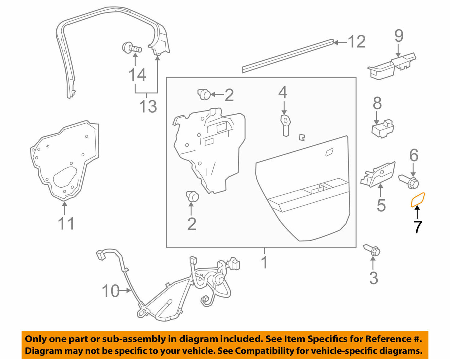For GM for Chevrolet Trax Front Door Handle Cover Driver Left  Passenger Side