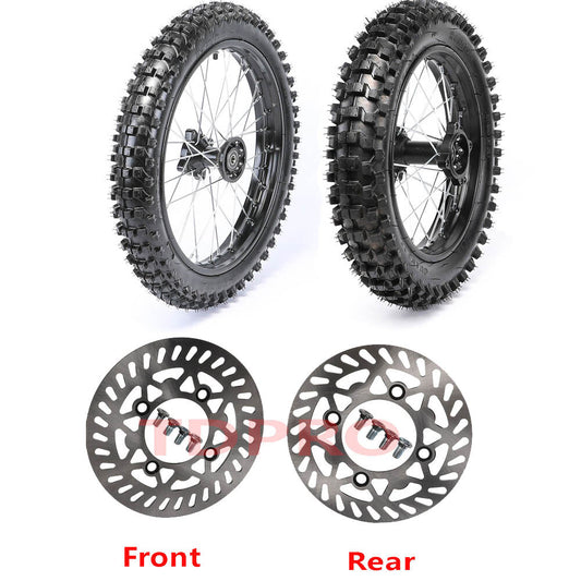 17 14 Wheel 70/100-17 + 90/100-14 Tyre Rim Dirt Bike 125cc 150cc Thumpstar