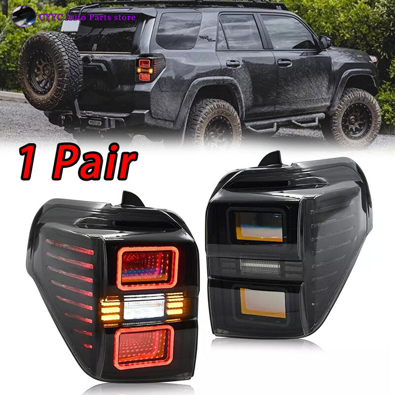 LHRH LED Tail Lights Smoked Rear Lamps for Toyota 4Runner 5th Gen 2010-2023