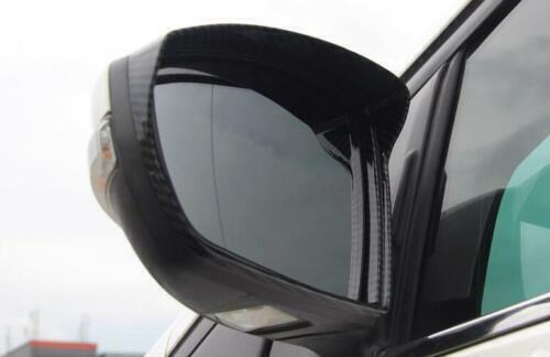for Ford Escape Kuga 2013-19 Carbon Fiber Rear View Mirror Rain Eyebrow Trim 2P
