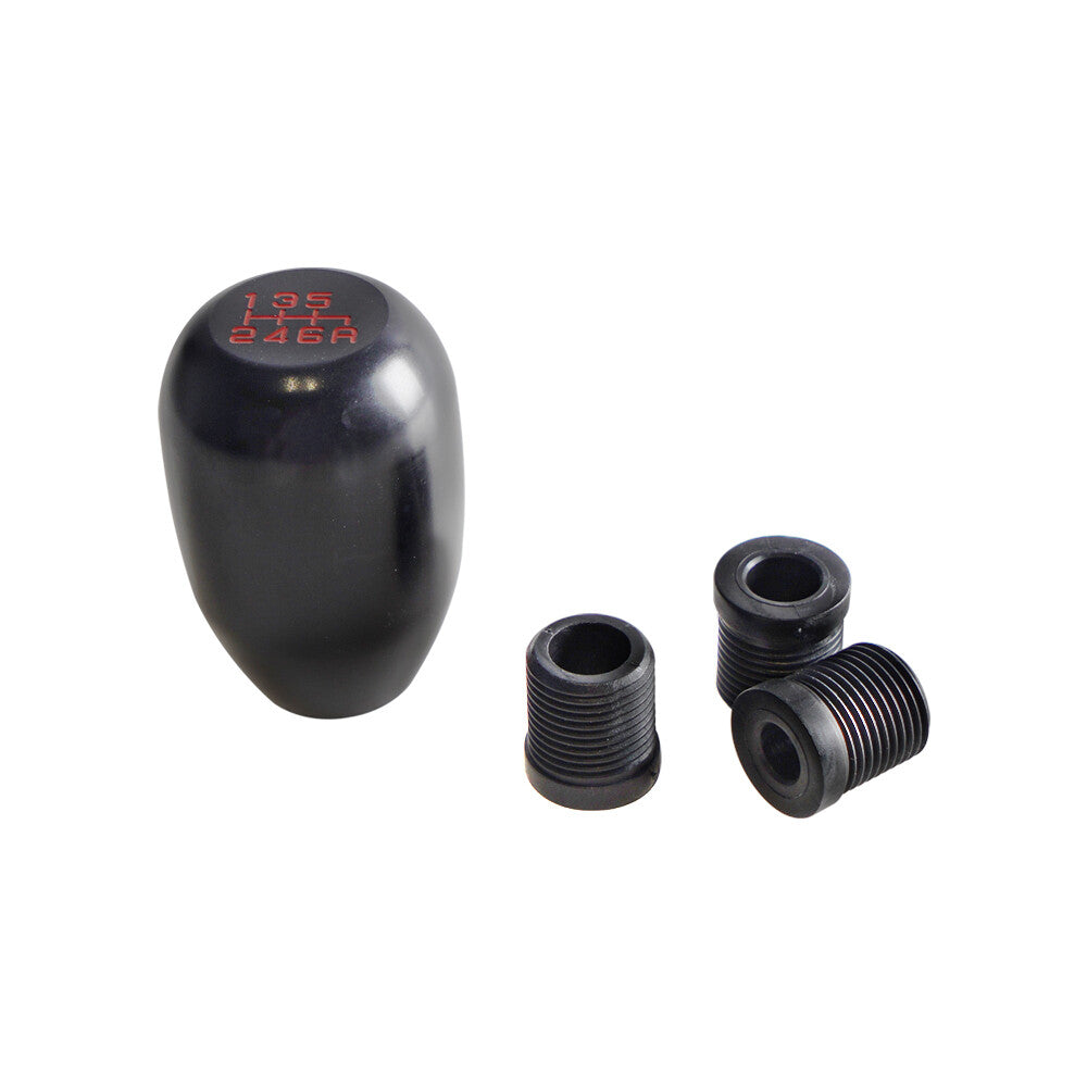 6 Speed Car Gear Shift Knob Manual Gear Lever Stick Shift Handle Head 3Adapters