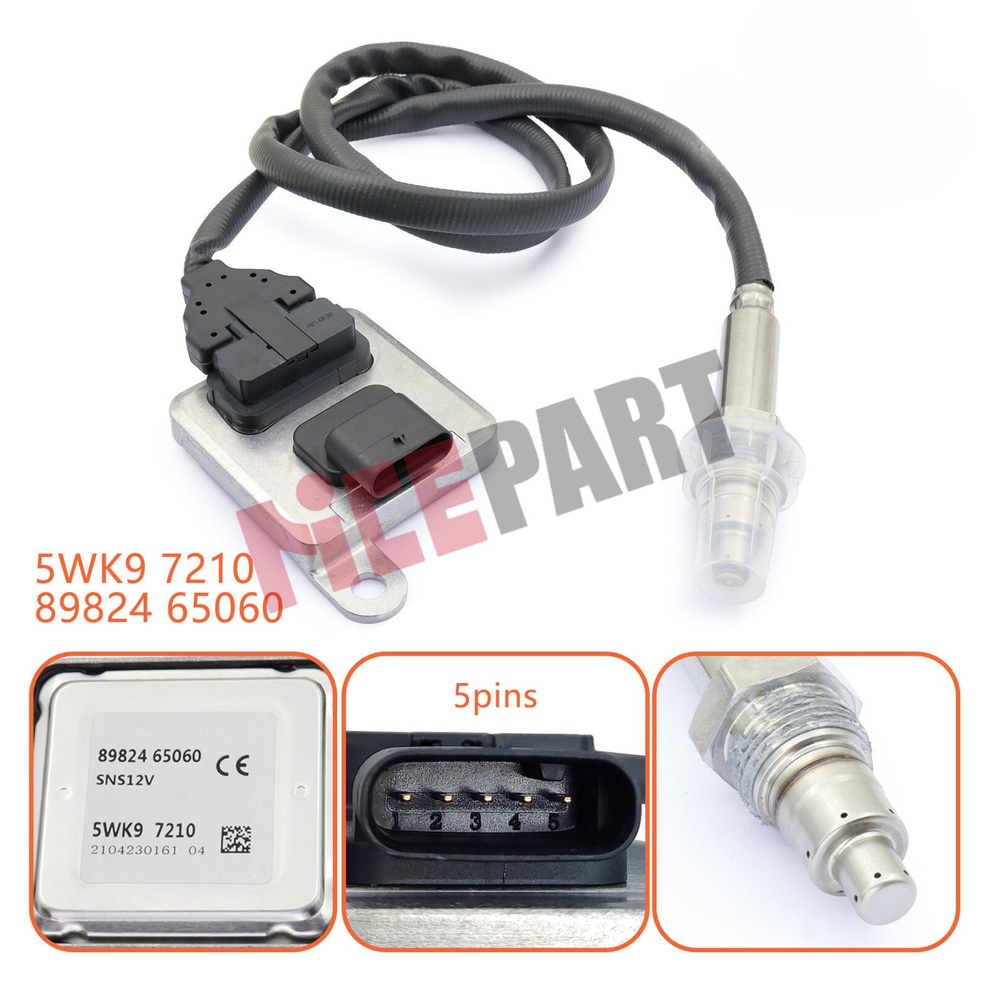 5WK9 7210 NOX Sensor 8982465060 compatible for Isuzu NPR NQR NRR 11-17 4HK1 4JJ1