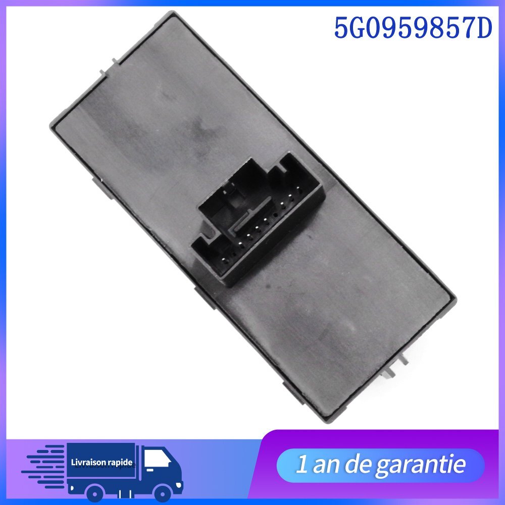 Bouton Commande Interrupteur de Leve vitre avant gauche 5G0959857B 5G0959857