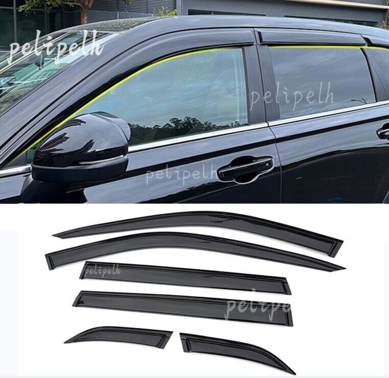for Honda CR-V 2023-2024 Black Car Window Wind Visors Rain Guard Vent Deflectors