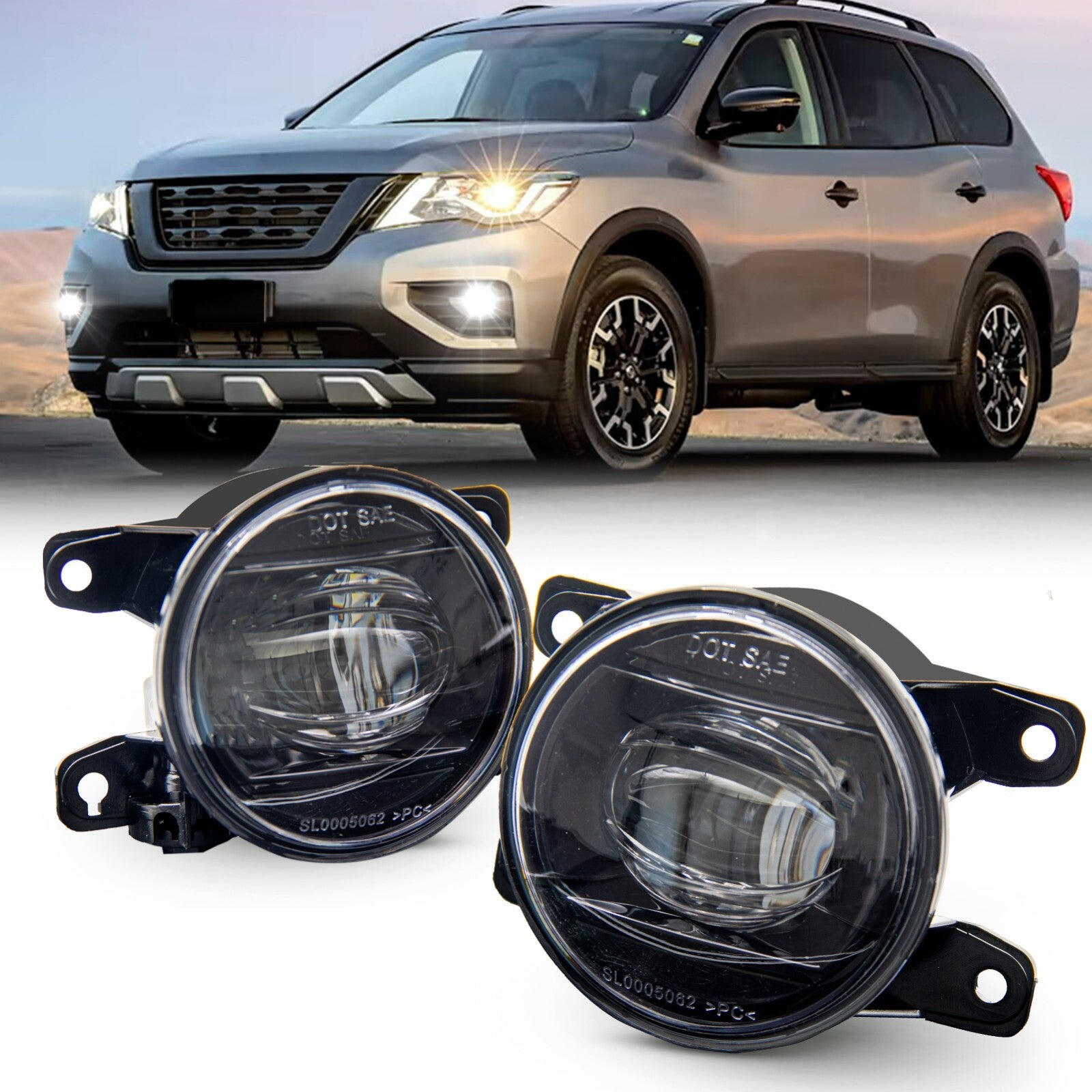 LED fog lights suitable for Honda Accord Coupe 2DR 13-15 / for Civic 13-21 / Fit 2015-2020 L+R