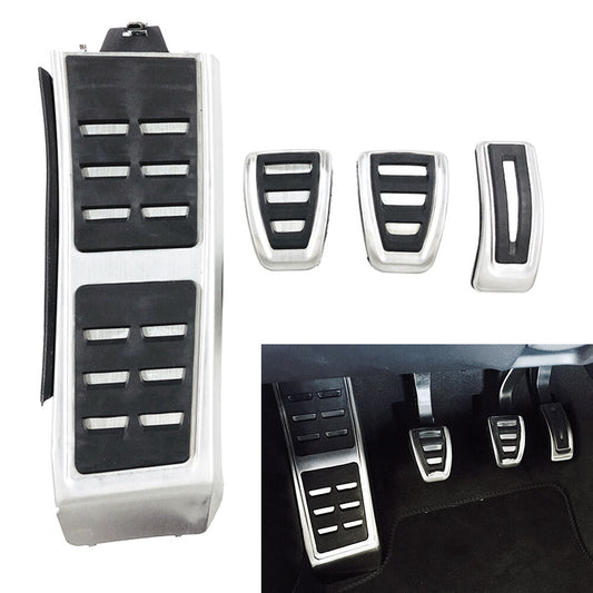 Stainless Steel Car Foot Rest Clutch Pedals Brake Gas Pedals Cover for Audi A4