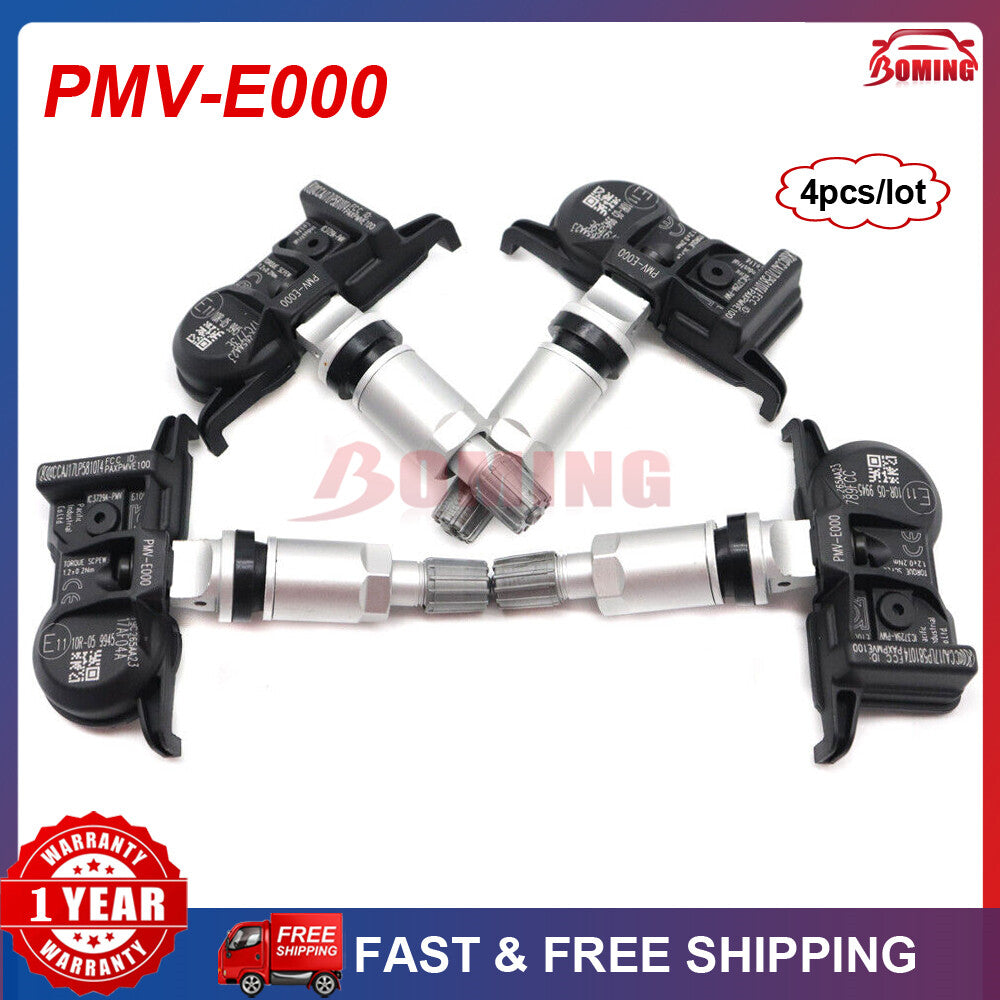 4X New PMV-E000 Tire Pressure Sensor TPMS for Toyota Tacoma for Camry 4Runner 315Mhz