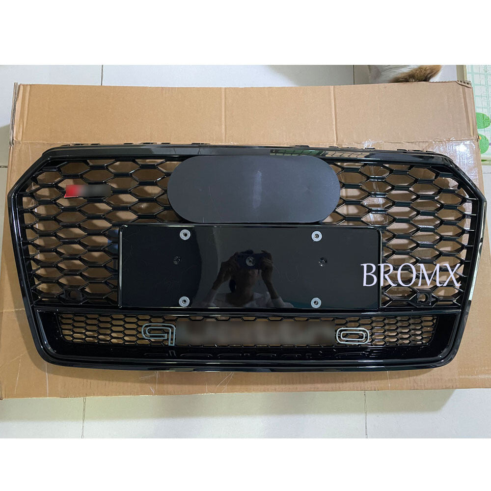 Front Bumper Grille Honeycomb Grill Fit for Audi S7/A7 2016 2017 2018 RS7 Style