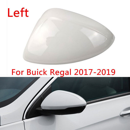 White Left Rearview Door Mirror Cover Shell Cap Fit for Buick Regal 2017-2019