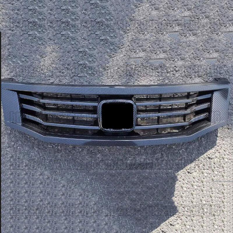 For 2008-2010 8th Gen for Honda Accord 4dr Sedan carbon fiber style Front Grille