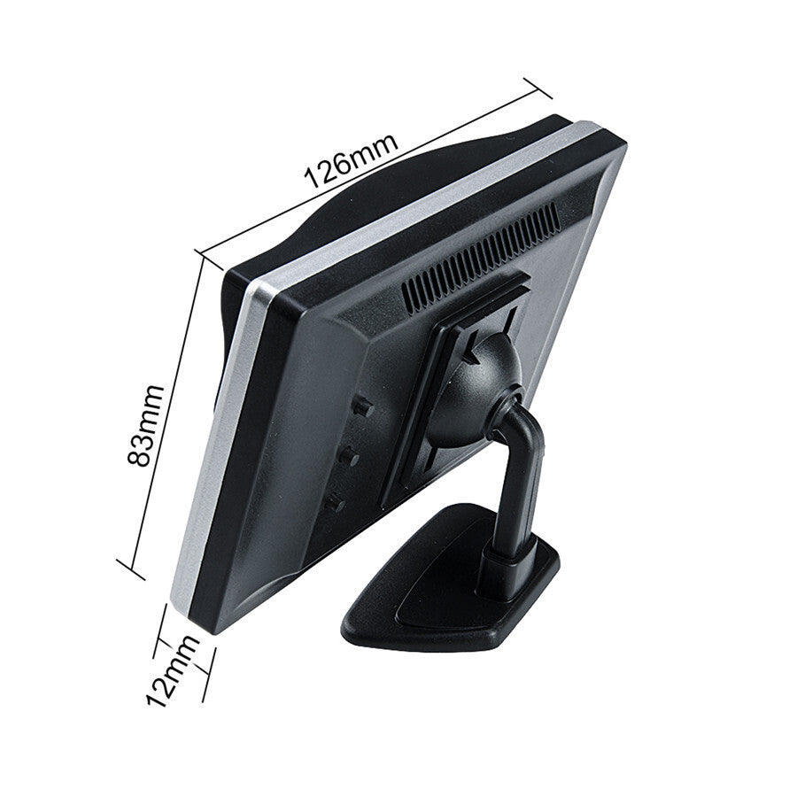 5 TFT LCD Car Rear View Reversing Monitor Fit For Parking Night Vision Camera