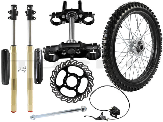 70/100-19 tires, 19-inch wheels, front fork, Tritree CRF150 SSR, Taodao Dirt Pit Bicycle