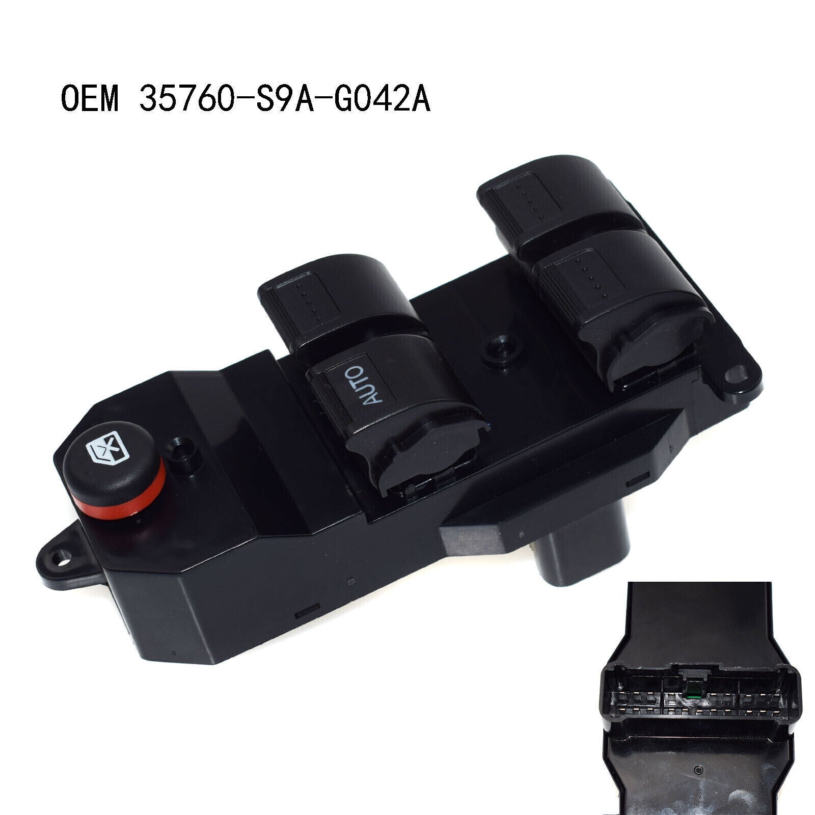 for Honda CRV CR-V 2.4LCivic 1.7L 35760-S9A-G042A Front Left Power Window Switch