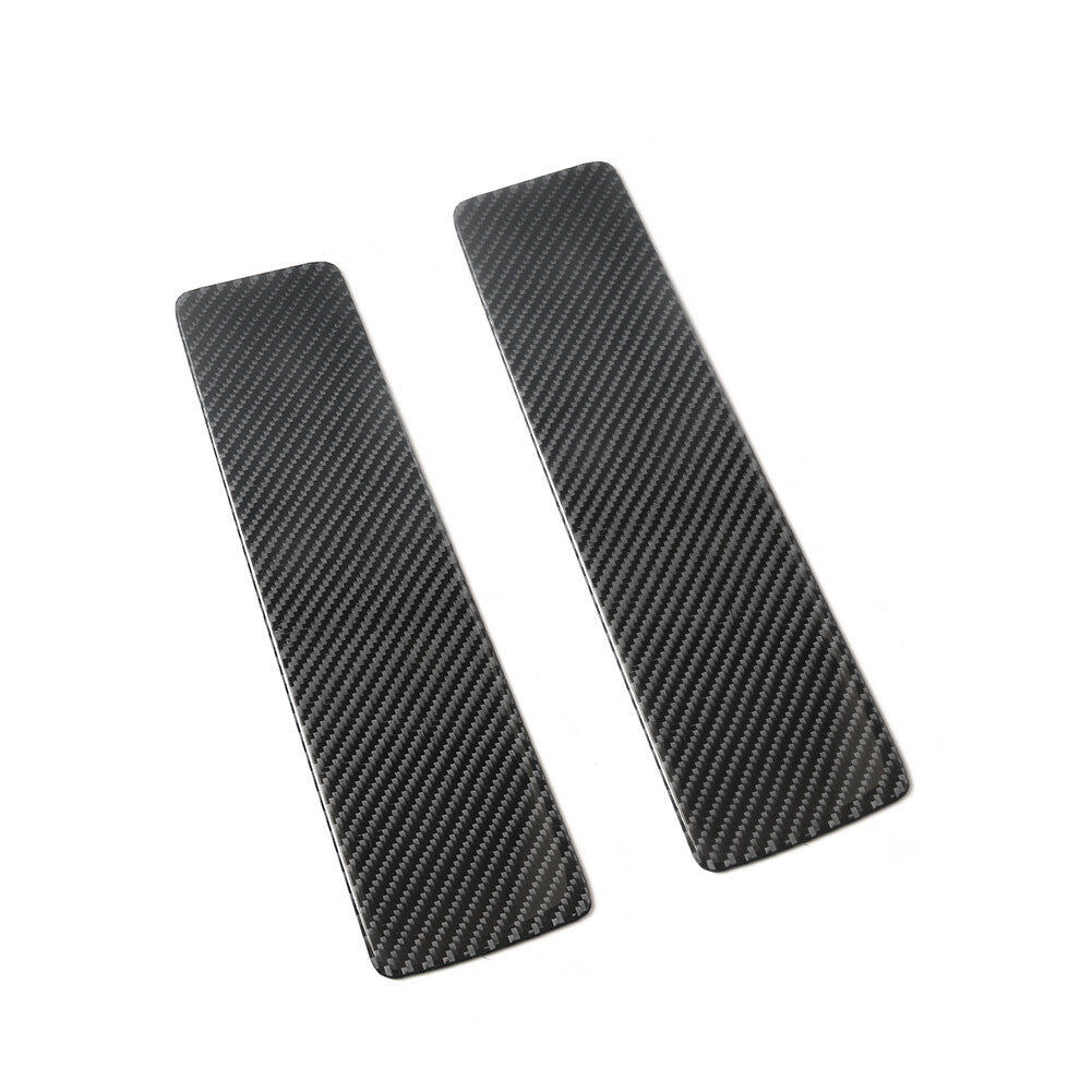 2pcs Carbon Fiber Interior Rear Door Panel Trim for Dodge for Ram 1500 2009-2012