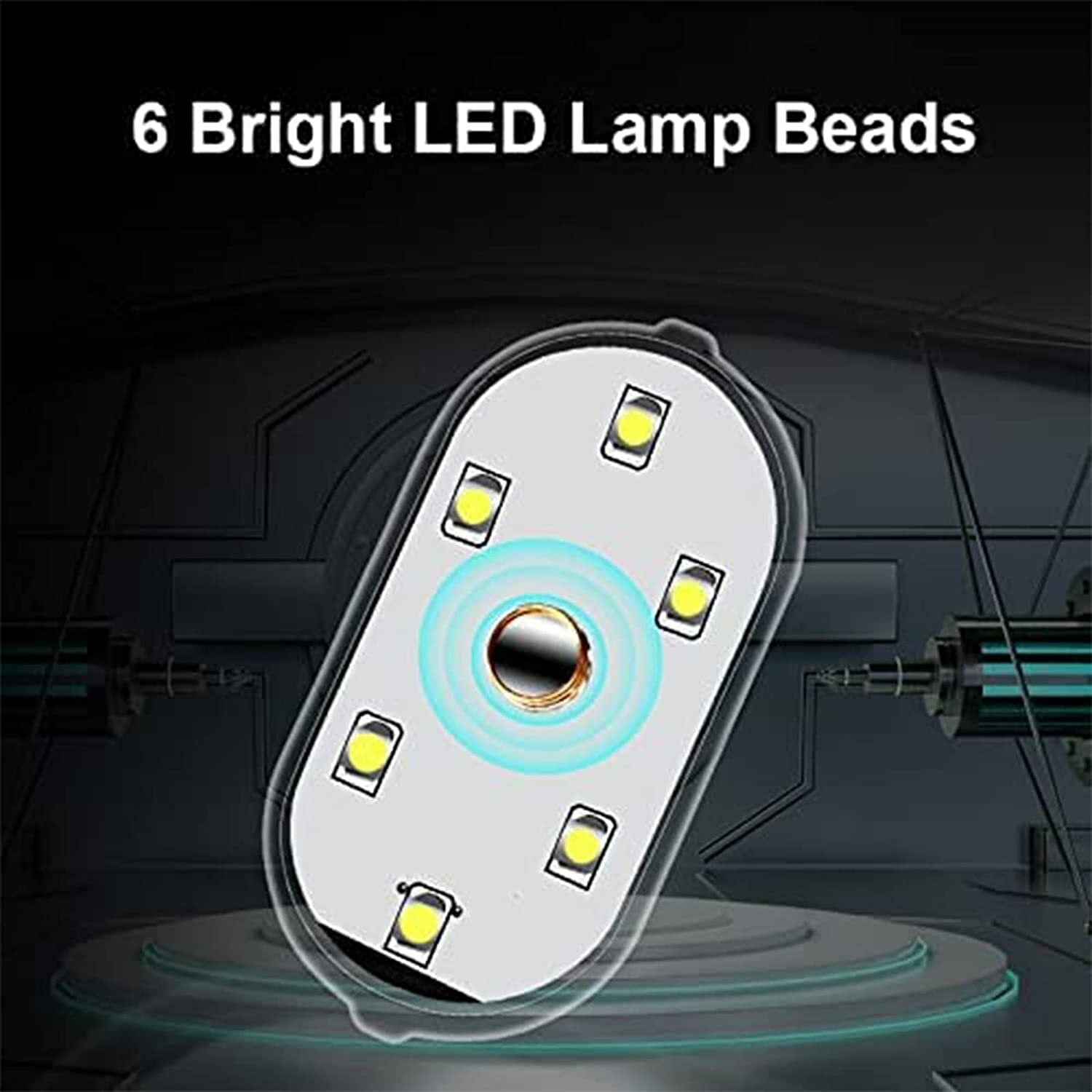 Car USB Rechargeable 7 Color LED Touch Light Wireless Reading for Mini Night Lamp