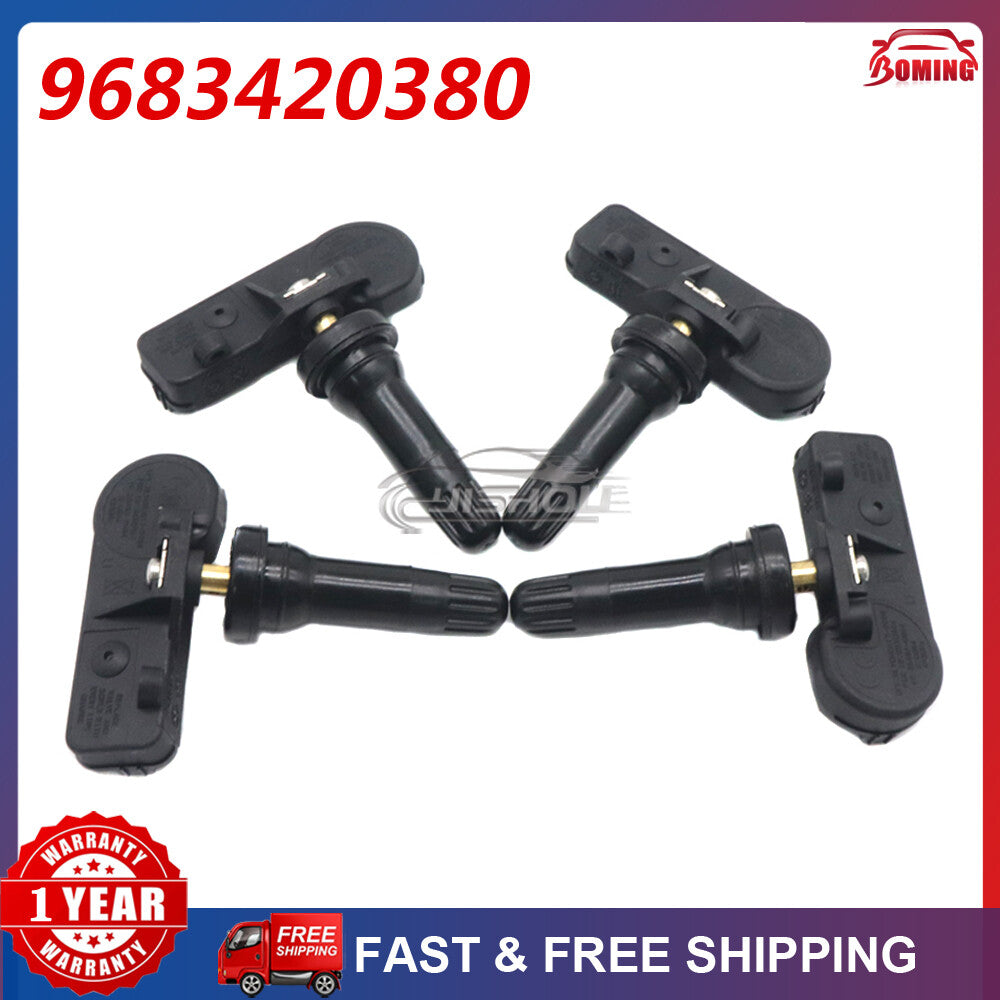 4-piece new TPMS tire pressure sensor for Peugeot 308 and for Citro?n C4 (433MHz, 9683420380).