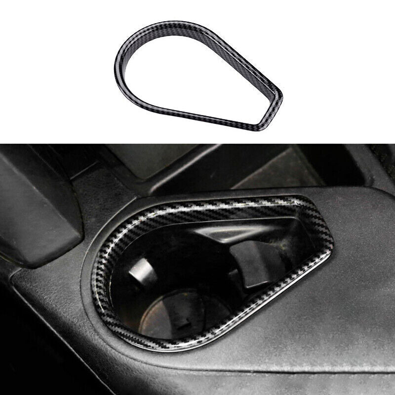 Carbon Fiber Inner Central Console Ashtray Frame Trim For 2016-2018 for Toyota RAV4