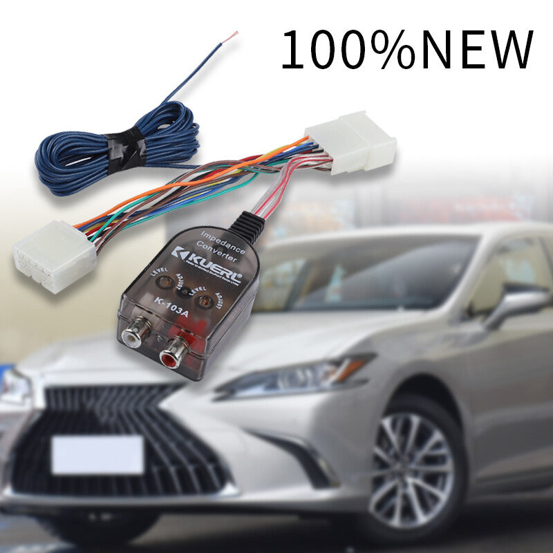 Add An Amplifier Adapter w/Amp Turn On Wire Fit select for Toyota for Lexus for Subaru for Scion