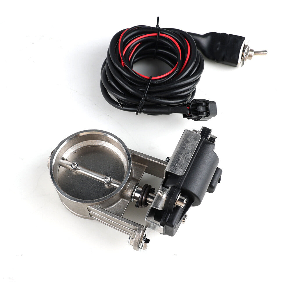 2.25in Electric Exhaust Control Valve Low Pressure For Exhaust Catback Downpipe