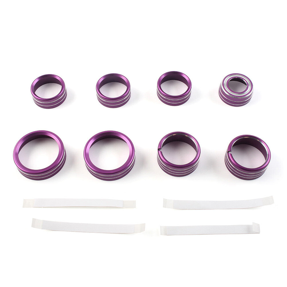 Air Conditioner Switch Button Knob Trim Fit for Chevrolet Silverado 2014-2018 Purple