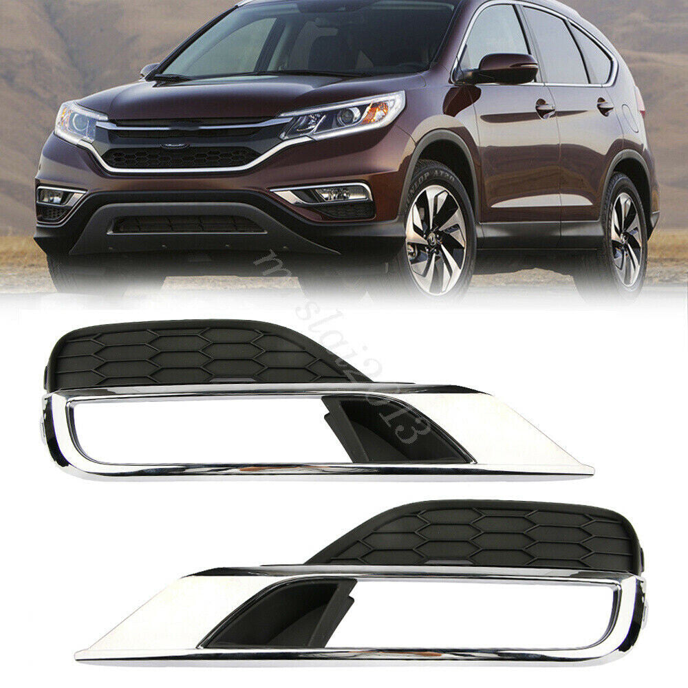 Fog light grille frame cover trim for 2015-2016 for Honda CR-V (Left + Right -)