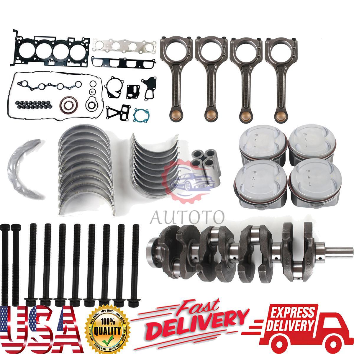 G4KF Engine Piston Gasket Rebuild Kit w/ Crankshaft Rods For 2.0T for Hyundai for KIA