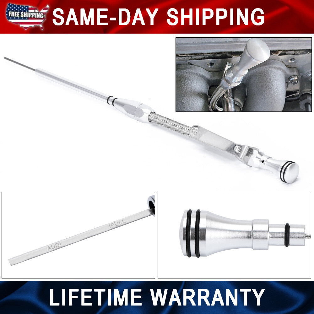Small Block Passenger Oil Dipstick Stainless Steel for Chevy 4.45.0 5.7 Suburban