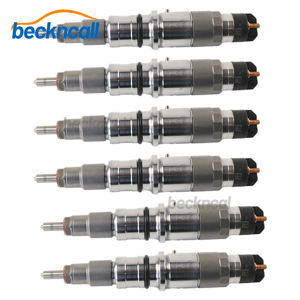6X Common Rail Injectors 0445120231 0445120059 For Komatsu PC200-8 New