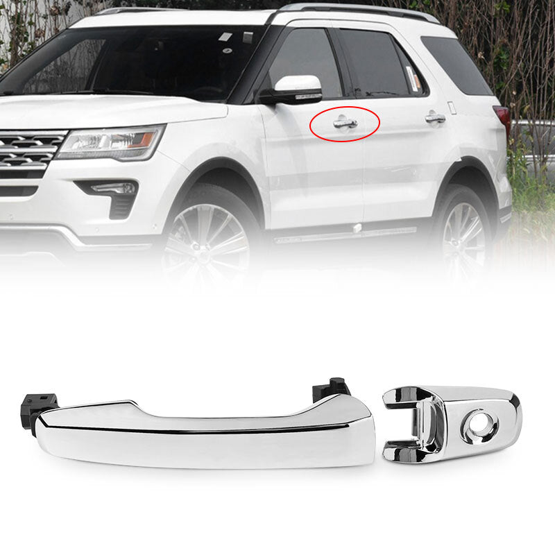 Exterior Outside Door Handle Chrome Front Driver left for Ford Explorer Edge US