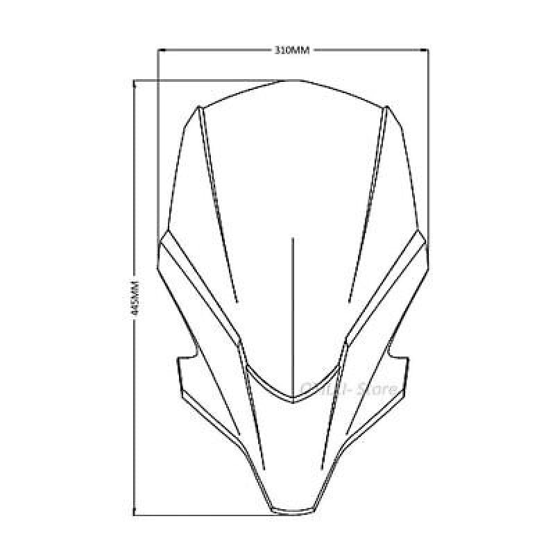 Motorcycle for Yamaha MT-07 2021- Wind Windshield Deflector Protector Screen