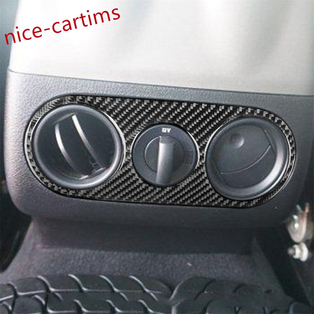 2¡ÁCarbon Fiber Rear Water Cup Holder Air Outlet Trim for Ford F-150 FX4 2004-08