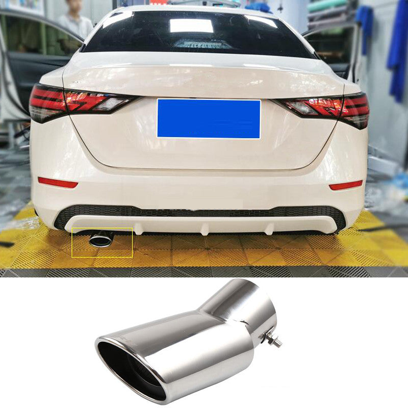 for Nissan Sentra 2020-2022 Silver Exhaust Muffler Tail Pipe Tip Tailpipe Trim