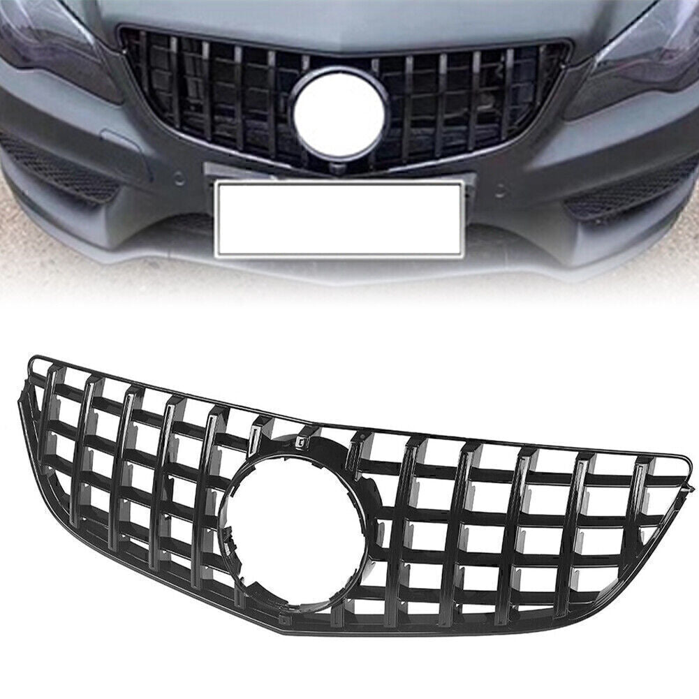 GT R Black Car Front Upper Grille For 2014-2016 15 for Benz E-Class C207 W207