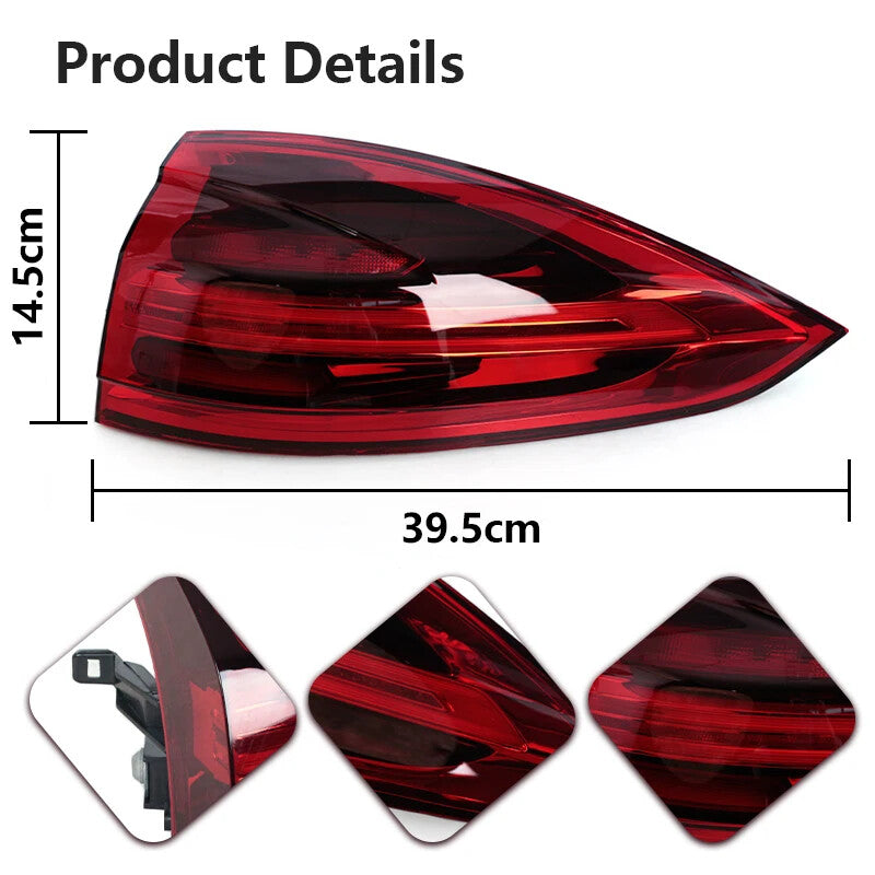 Left LED Tail Light Assembly for Porsche for Cayenne 2015 -2018 Tail Lamp Taillights