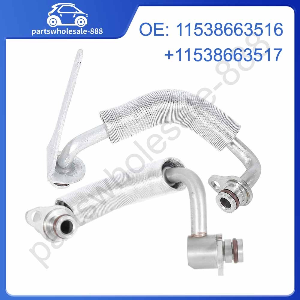 2X Turbocharger Coolant Hose 11538663516 for BMW 220i 320i 328i 420i 428i 520i