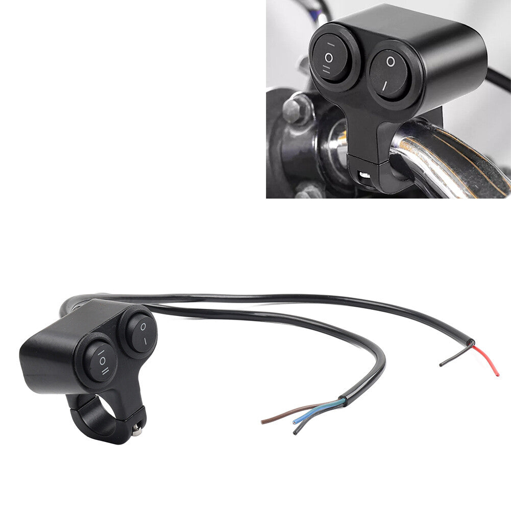 7/8 ATV Dual Button On Off Switch Handlebar Headlight Fog Spot Light Motorcycle