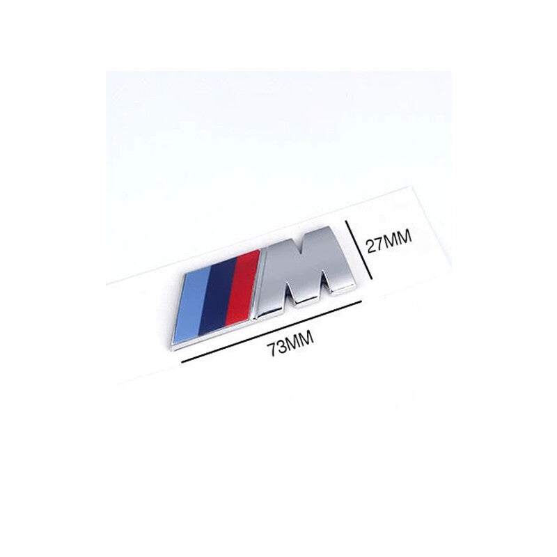 Medium-sized engraved decal badge for BMW matte silver M Series X3M trunk